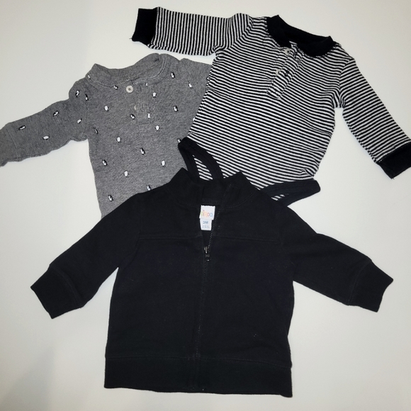 Set of 3 - UNISEX Baby Bodysuit & Jacket - Picture 1 of 5